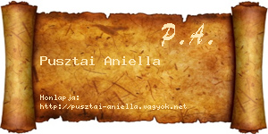 Pusztai Aniella névjegykártya